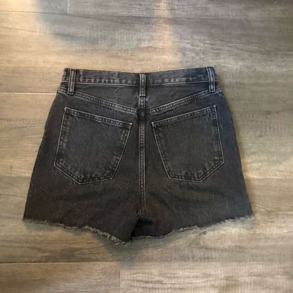 Abercrombie & Fitch Women’s Annie High Rise Black Denim Shorts 26/2 - Picture 5 of 5